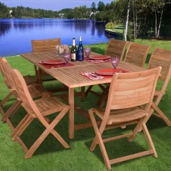 Amazonia Teak 2-pc. Teak Palu Outdoor Folding Chair Set 8 Amazonia Teak 2-pc. Teak Palu Outdoor Folding Chair Set -Zuo Modern Shop 1475341 ALT2