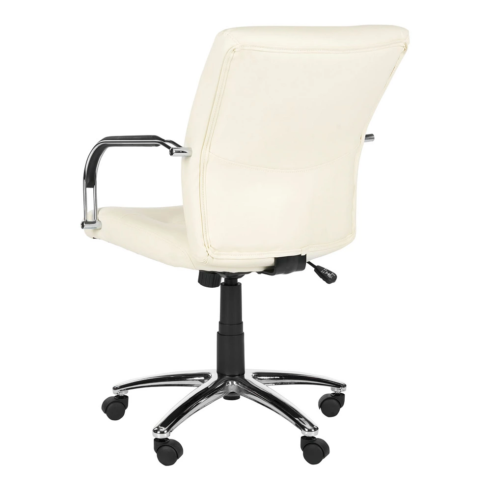 Safavieh Lysette White Desk Chair 4 Safavieh Lysette White Desk Chair - Image 2