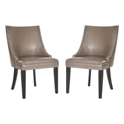 Safavieh 2-pc. Afton Bicast Leather Side Chair Set
