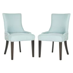 Safavieh 2-pc. Gretchen Blue Linen Side Chair Set