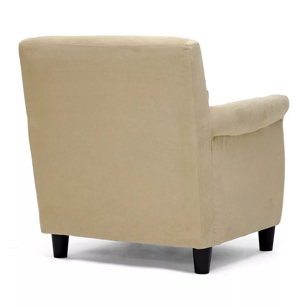 Baxton Studio Marquis Microfiber Club Chair 4 Baxton Studio Marquis Microfiber Club Chair - Image 2
