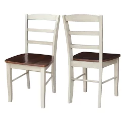 International Concepts Madrid Ladder-Back Dining Chair 2-piece Set
