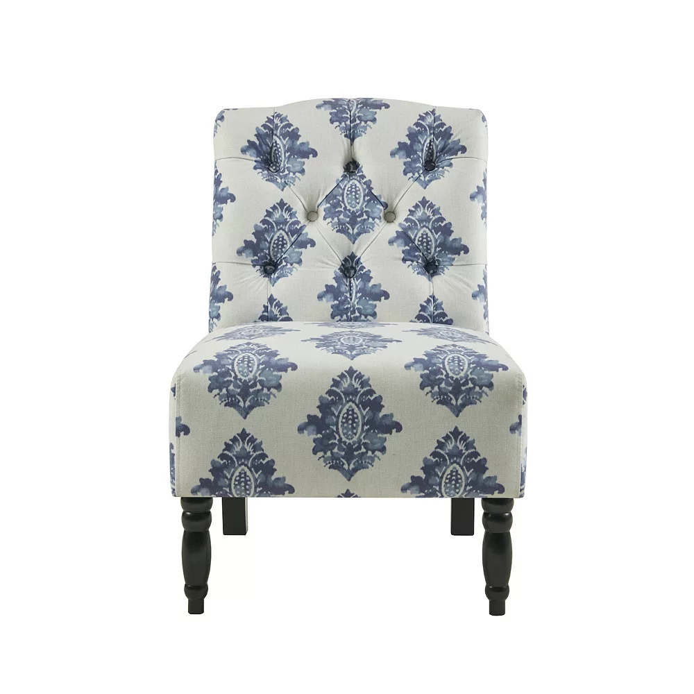 Madison Park Lina Button Tufted Upholstered Armless Accent Chair 5 Madison Park Lina Button Tufted Upholstered Armless Accent Chair - Image 3
