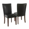 HomePop Parson Dining Chair 2-piece Set 2 HomePop Parson Dining Chair 2-piece Set -Zuo Modern Shop 2676080 Black Faux Leather