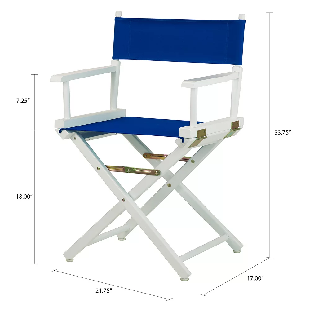 Casual Home 18" White Finish Director's Chair 6 Casual Home 18" White Finish Director's Chair - Image 4
