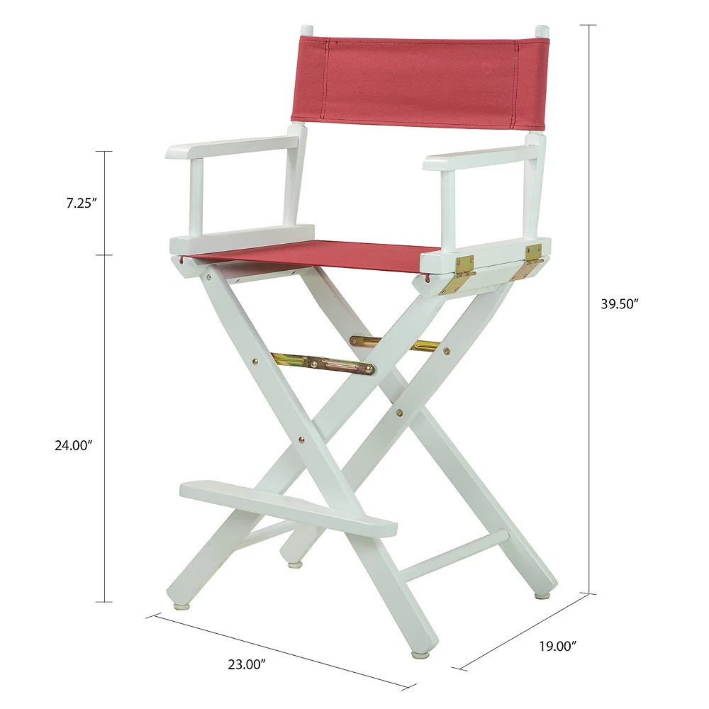 Casual Home 24" White Finish Director's Chair 6 Casual Home 24" White Finish Director's Chair - Image 4