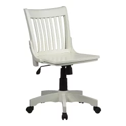 OSP Home Furnishings Deluxe Armless Wood Banker's Chair