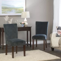 HomePop Velvet Parson Dining Chair 2-piece Set 7 HomePop Velvet Parson Dining Chair 2-piece Set -Zuo Modern Shop 2853805 ALT