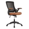 Techni Mobili Mesh Back Faux-Leather Desk Chair 1 Techni Mobili Mesh Back Faux-Leather Desk Chair -Zuo Modern Shop 2861678 Brown
