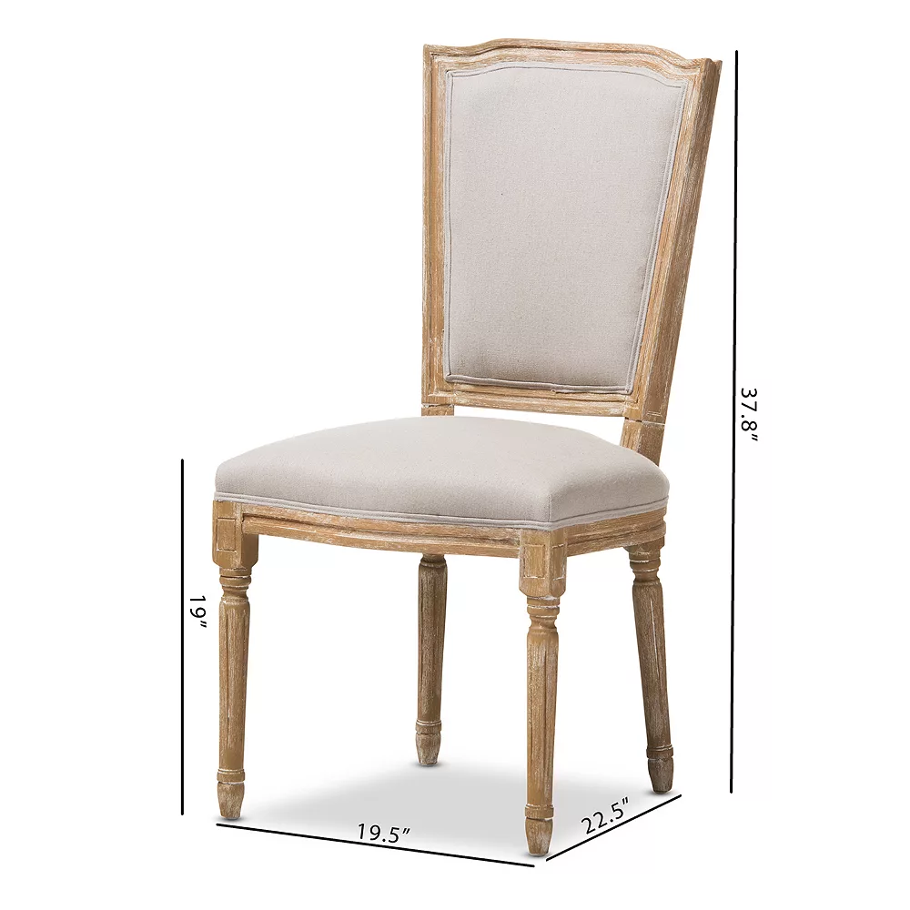 Baxton Studio Cadencia French Country Dining Chair Baxton Studio Cadencia French Country Dining Chair -Zuo Modern Shop 2904551 ALT3