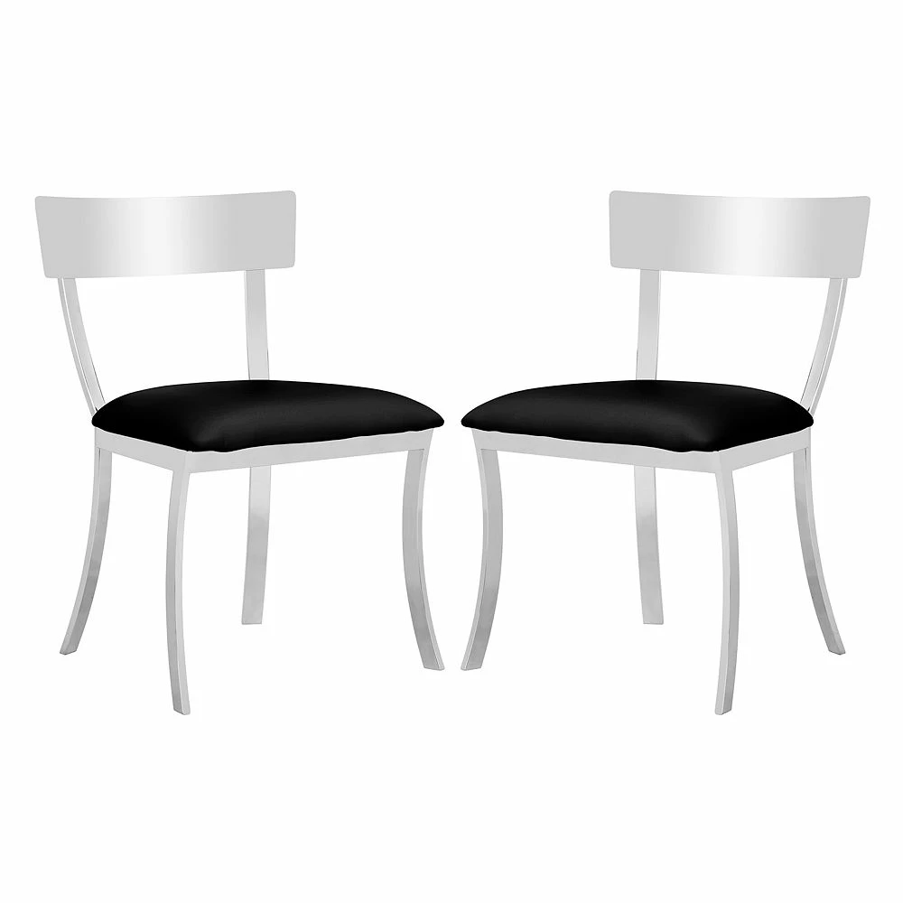 Safavieh Abby Dining Chair 2-piece Set Safavieh Abby Dining Chair 2-piece Set -Zuo Modern Shop 2934075 Black