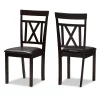 Baxton Studio Espresso Modern Dining Chair 2-piece Set -Zuo Modern Shop 3488327