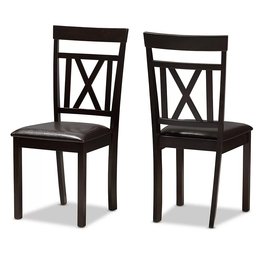 Baxton Studio Espresso Modern Dining Chair 2-piece Set Baxton Studio Espresso Modern Dining Chair 2-piece Set -Zuo Modern Shop 3488327