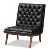 Baxton Studio Annetha Mid-Century Lounge Chair -Zuo Modern Shop 3516312 Black