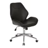 OSP Home Furnishings Chatsworth Faux Leather Office Chair -Zuo Modern Shop 3547601 Black