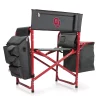 Picnic Time Oklahoma Sooners Fusion Backpack Chair With Cooler -Zuo Modern Shop 3550529 Okl Red