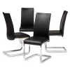 Baxton Studio Cyprien Dining Chair 4-piece Set -Zuo Modern Shop 3609452 Black