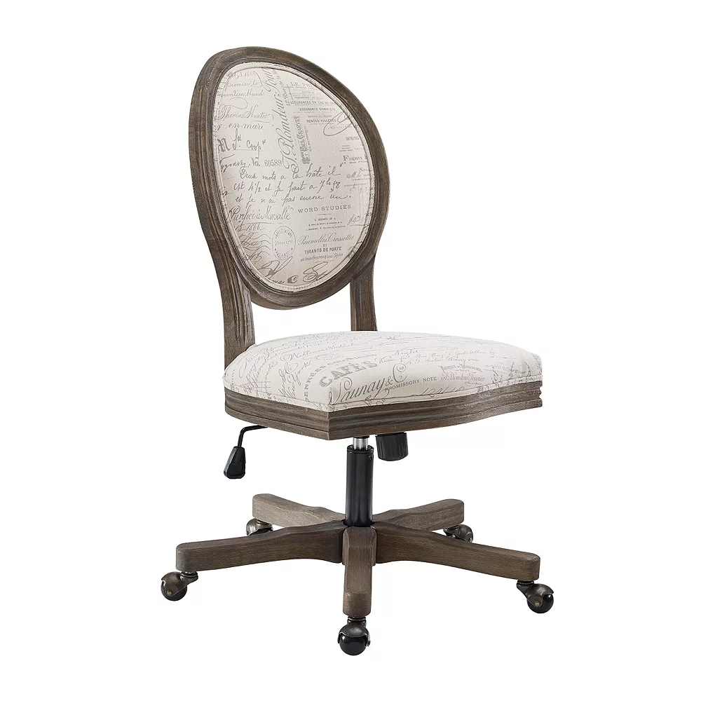 Linon Erin Script Office Chair 3 Linon Erin Script Office Chair
