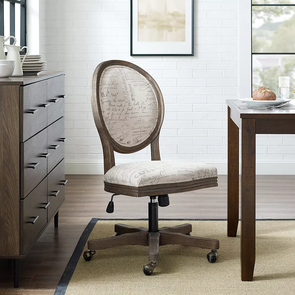 Linon Erin Script Office Chair 4 Linon Erin Script Office Chair - Image 2