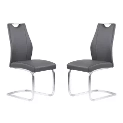 Armen Living Bravo Contemporary Dining Chair Set