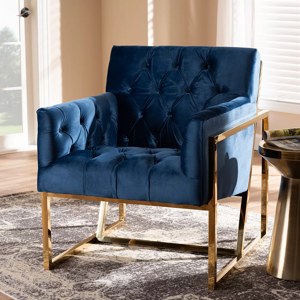 Baxton Studio Milano Tufted Accent Chair 4 Baxton Studio Milano Tufted Accent Chair - Image 2