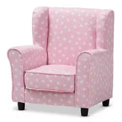 Baxton Studio Selina Pink Kid's Chair