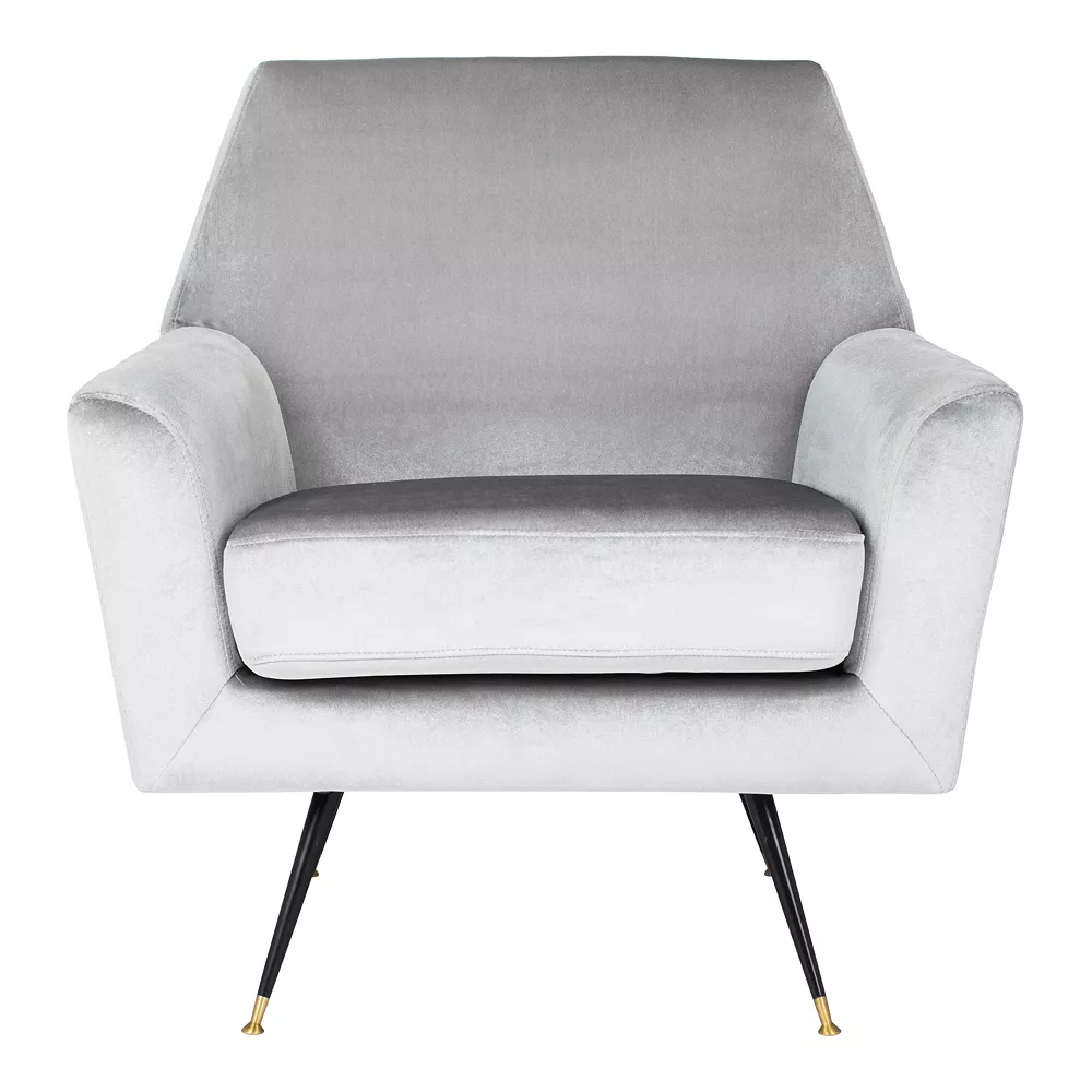 Safavieh Nynette Velvet Retro Mid Century Accent Chair 7 Safavieh Nynette Velvet Retro Mid Century Accent Chair - Image 5