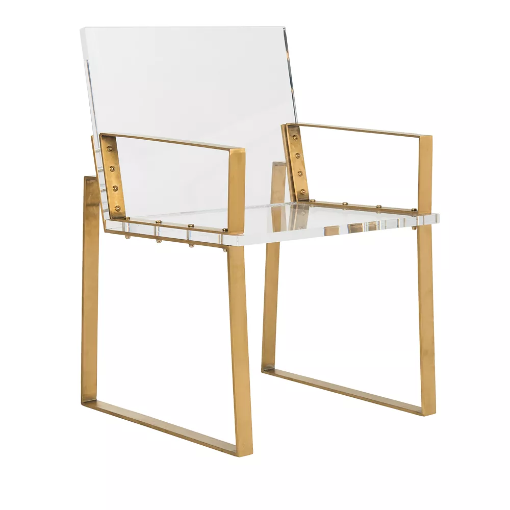 Safavieh Langston Acrylic Arm Chair 3 Safavieh Langston Acrylic Arm Chair
