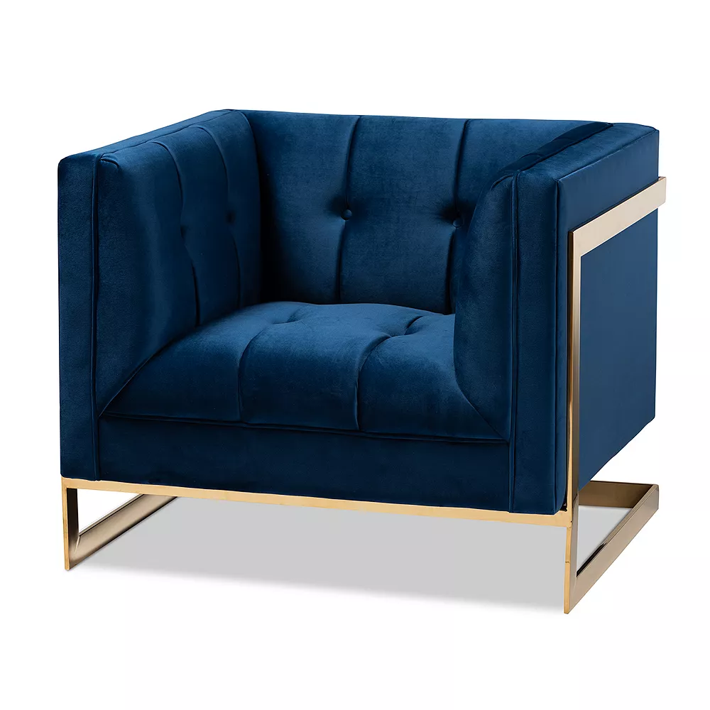 Baxton Studio Ambra Chair Baxton Studio Ambra Chair -Zuo Modern Shop 3793572 Navy