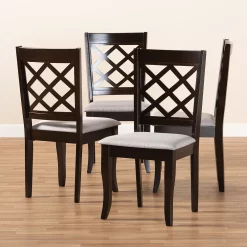 Baxton Studio Verner Dining Chair 4-Piece Set -Zuo Modern Shop 3947215 ALT2