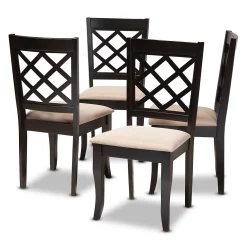 Baxton Studio Verner Dining Chair 4-Piece Set