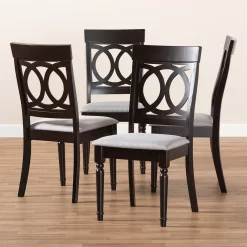 Baxton Studio Lucie Dining Chair 4-Piece Set 5 Baxton Studio Lucie Dining Chair 4-Piece Set -Zuo Modern Shop 3947227 ALT2