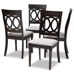 Baxton Studio Lucie Dining Chair 4-Piece Set