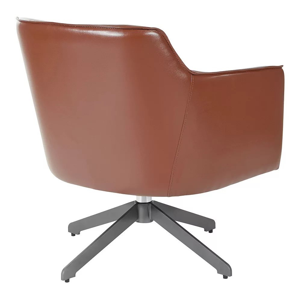 Office Star Products Faux-Leather Guest Chair 5 Office Star Products Faux-Leather Guest Chair - Image 3