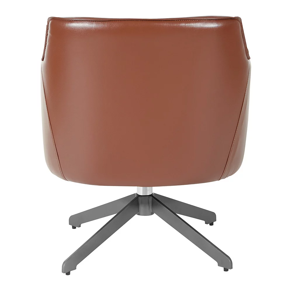 Office Star Products Faux-Leather Guest Chair 6 Office Star Products Faux-Leather Guest Chair - Image 4