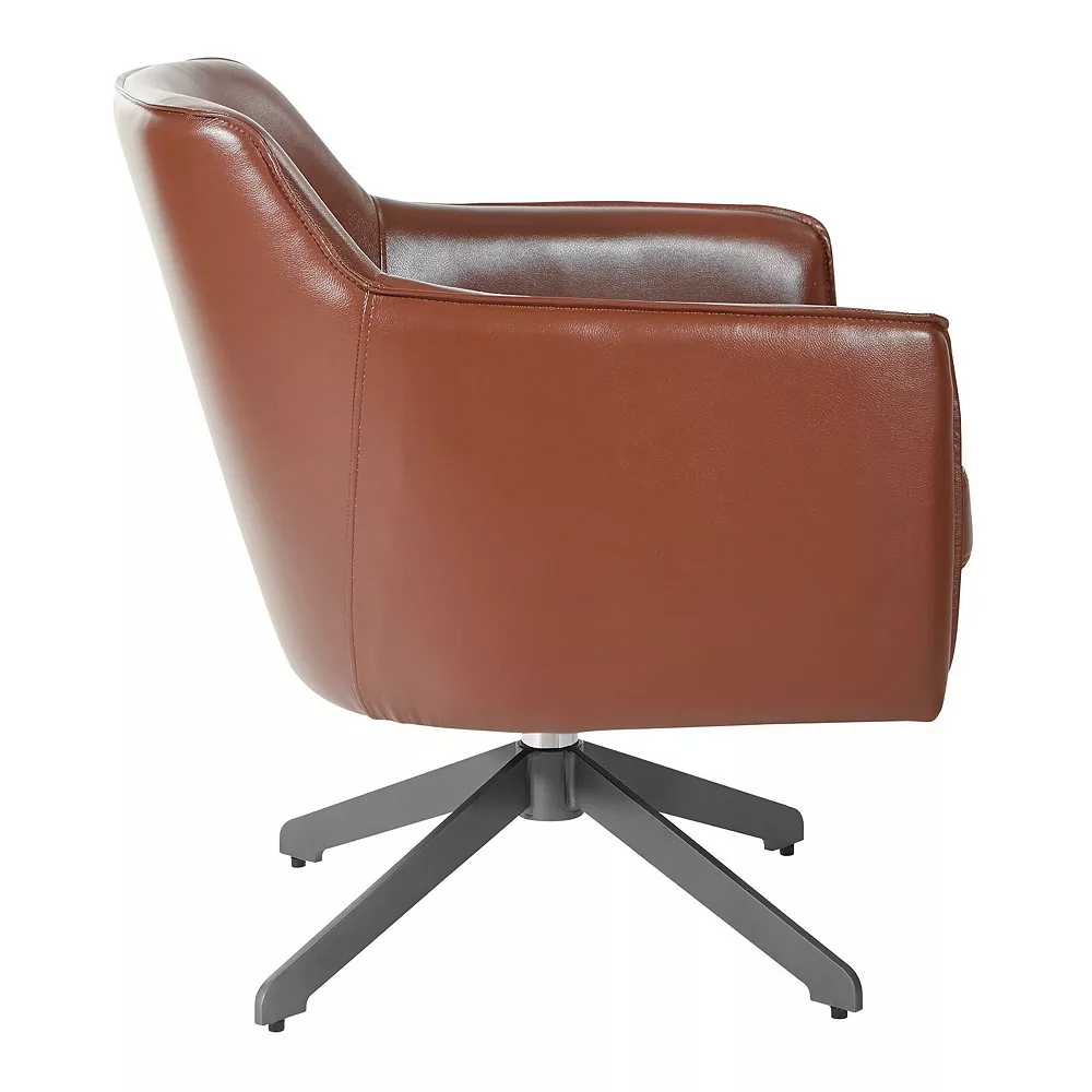 Office Star Products Faux-Leather Guest Chair 8 Office Star Products Faux-Leather Guest Chair - Image 6