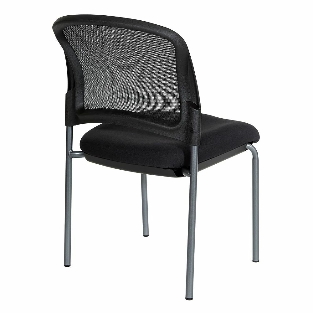 Office Star Products Titanium Finish Visitors Chair with ProGrid® Back and Straight Legs Office Star Products Titanium Finish Visitors Chair With ProGrid® Back And Straight Legs -Zuo Modern Shop 4265297 ALT