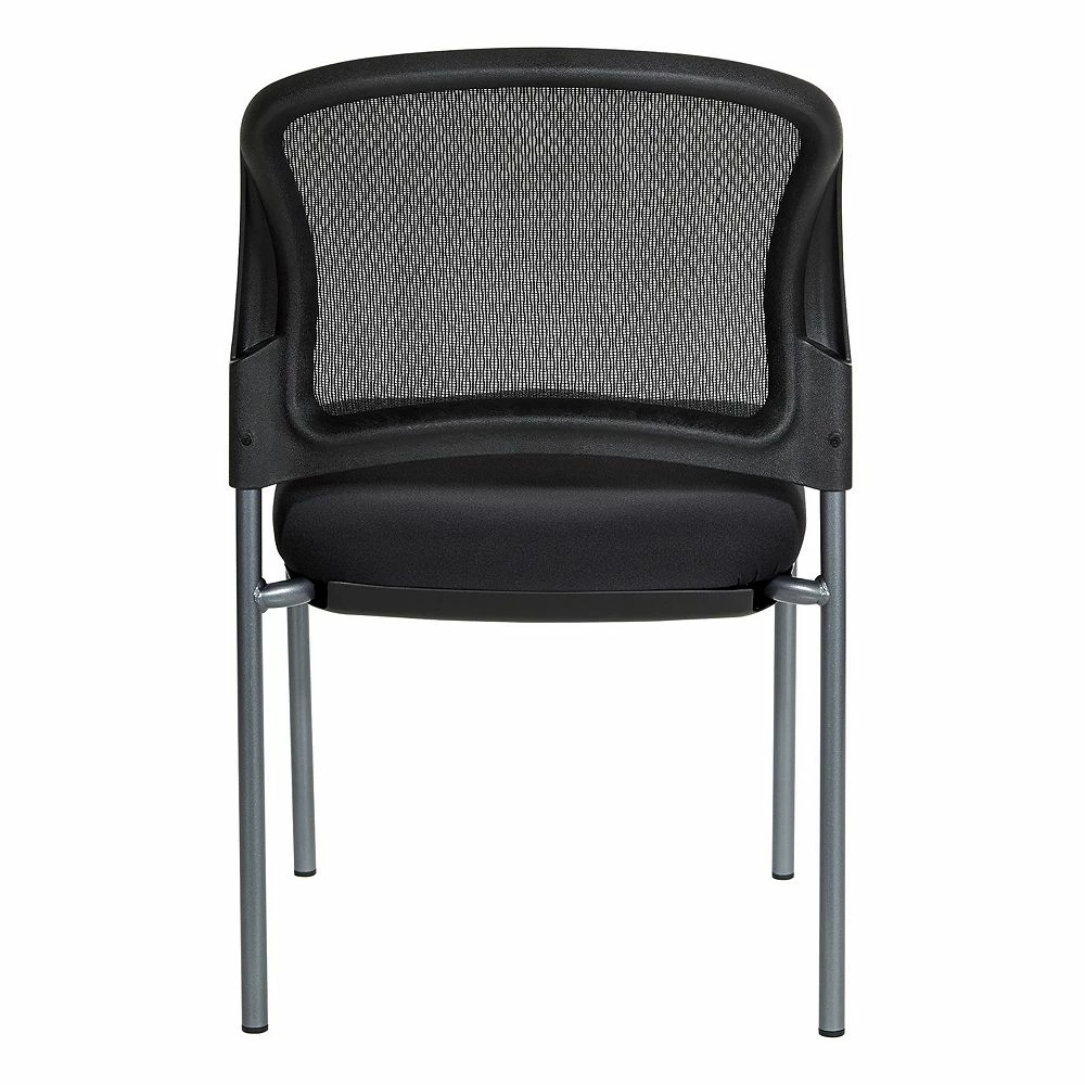 Office Star Products Titanium Finish Visitors Chair with ProGrid® Back and Straight Legs Office Star Products Titanium Finish Visitors Chair With ProGrid® Back And Straight Legs -Zuo Modern Shop 4265297 ALT2