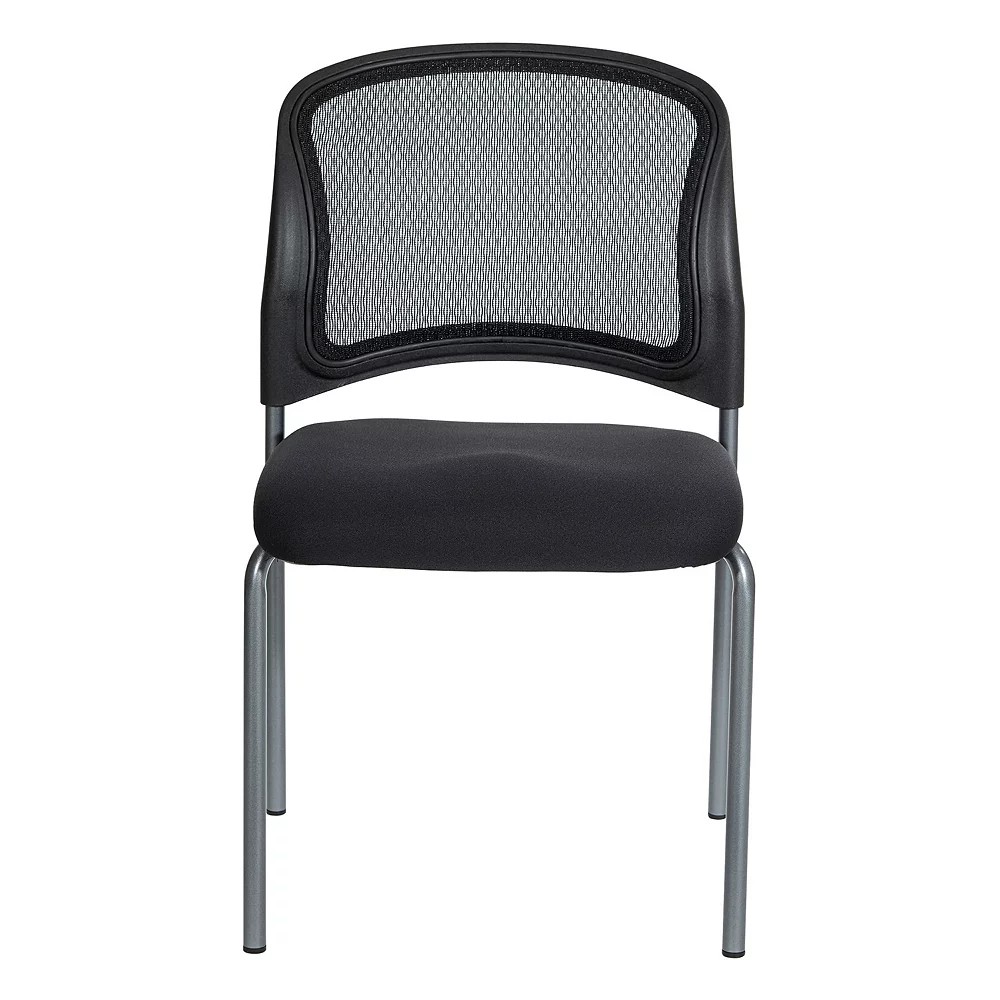Office Star Products Titanium Finish Visitors Chair with ProGrid® Back and Straight Legs Office Star Products Titanium Finish Visitors Chair With ProGrid® Back And Straight Legs -Zuo Modern Shop 4265297 ALT3