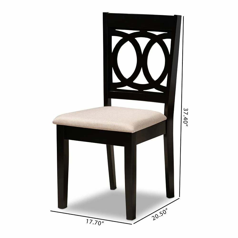 Baxton Studio Lenoir Dining Chair 2-piece Set 6 Baxton Studio Lenoir Dining Chair 2-piece Set - Image 4