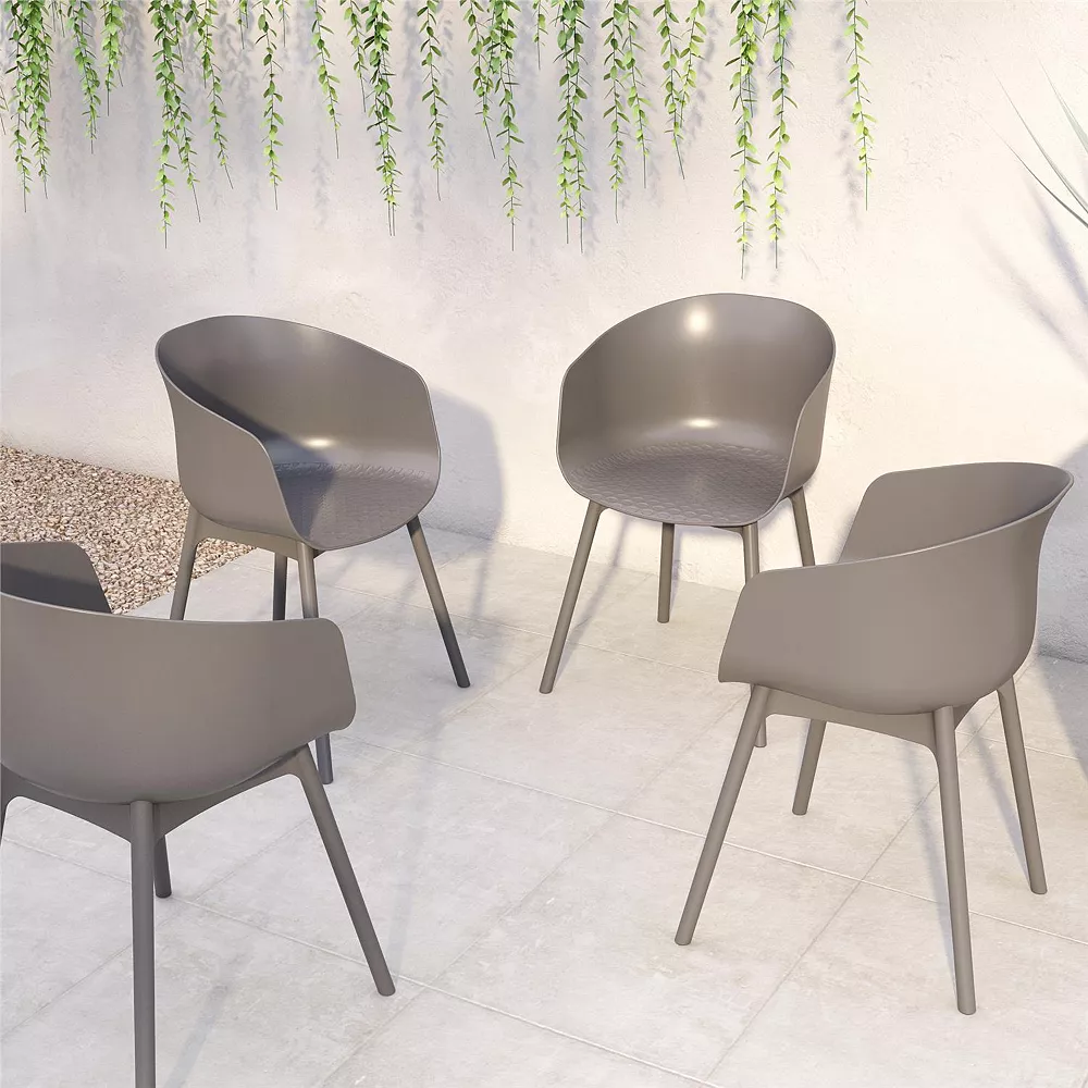 Novogratz Poolside York Indoor / Outdoor Dining Chair 2-piece Set 4 Novogratz Poolside York Indoor / Outdoor Dining Chair 2-piece Set - Image 2