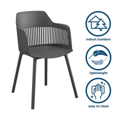 CosmoLiving Camelo Indoor / Outdoor Slat Back Dining Chair 2-piece Set 13 CosmoLiving Camelo Indoor / Outdoor Slat Back Dining Chair 2-piece Set -Zuo Modern Shop 4630030 ALT6