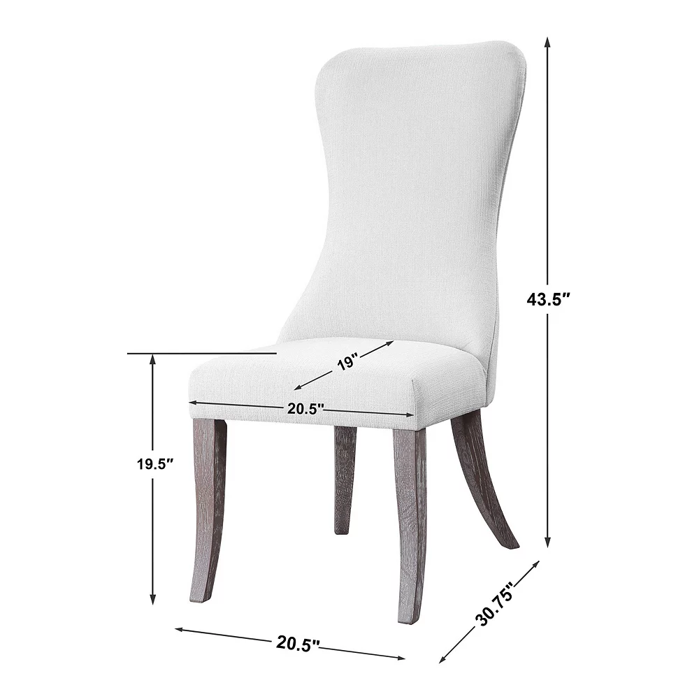 Uttermost Caledonia Armless Dining Chair 6 Uttermost Caledonia Armless Dining Chair - Image 4