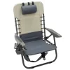 Rio Brands Gray Two-Tone Outdoor Folding Chair -Zuo Modern Shop 4648731