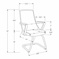 Monarch Mid-Back Office Chair 2-piece Set -Zuo Modern Shop 4665421 ALT99