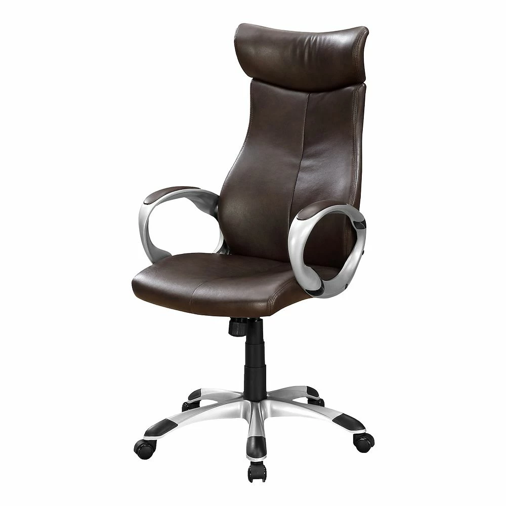 Monarch Faux Leather High Back Executive Office Chair 3 Monarch Faux Leather High Back Executive Office Chair