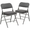 Flash Furniture Hercules Padded Folding Chair 2-piece Set 2 Flash Furniture Hercules Padded Folding Chair 2-piece Set -Zuo Modern Shop 4805057 Gray