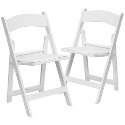 Flash Furniture Hercules Resin Folding Chair 2-piece Set