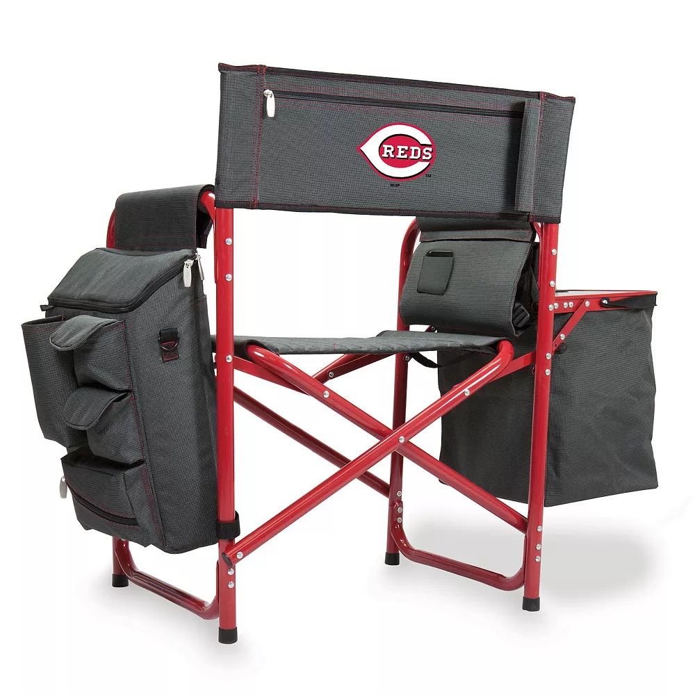 Picnic Time Cincinnati Reds Fusion Backpack Chair with Cooler Picnic Time Cincinnati Reds Fusion Backpack Chair With Cooler -Zuo Modern Shop 4843436