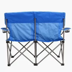 Kamp-Rite 2 Person Folding Camping Chair W/ 2 Cupholders & Carry Bag, Blue 8 Kamp-Rite 2 Person Folding Camping Chair W/ 2 Cupholders & Carry Bag, Blue -Zuo Modern Shop 5088693 ALT2